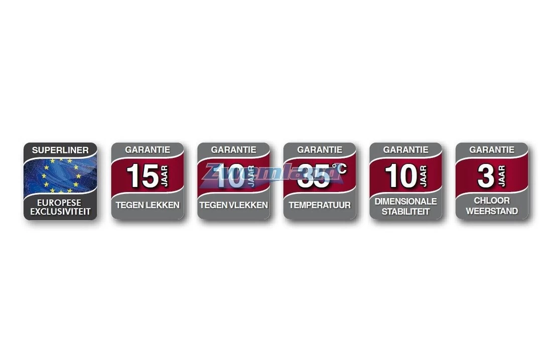 Del Zwembad SuperlinerV2F 85/100ste Kleur Wit 4 Del Zwembad SuperlinerV2F 85/100ste Kleur Wit - Afbeelding 2