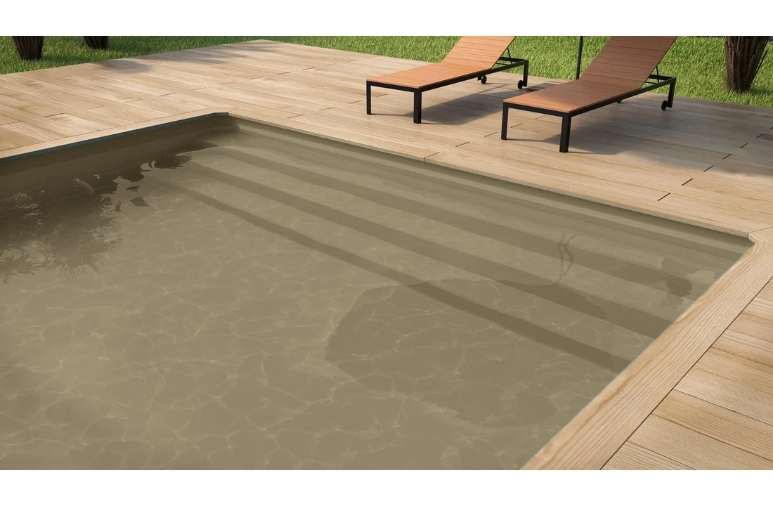 Del Zwembad SuperlinerV2F 85/100ste Leemkleur 3 Del Zwembad SuperlinerV2F 85/100ste Leemkleur