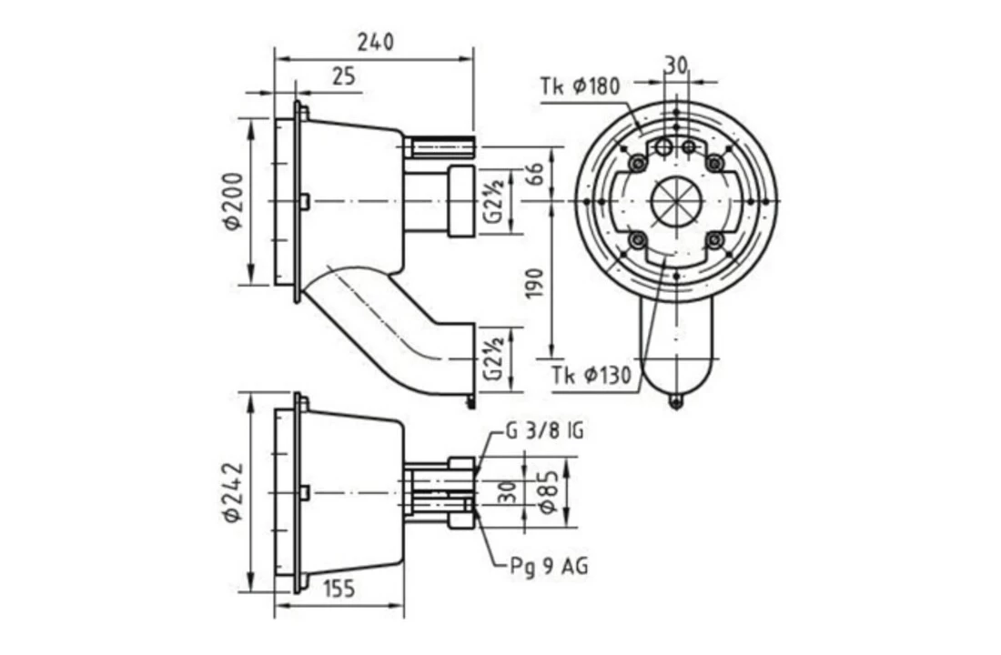 Fitstar Fitstar Taifun Duo Inbouwdeel 24 Cm 4 Fitstar Fitstar Taifun Duo Inbouwdeel 24 Cm - Afbeelding 2