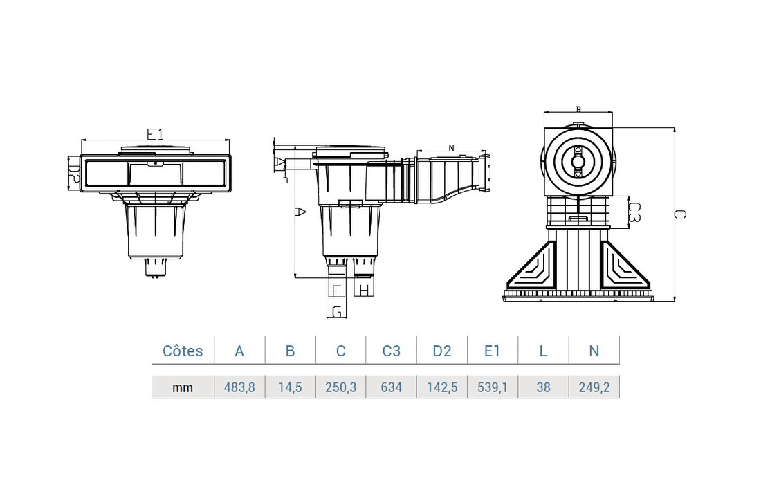 Hayward Hayward Skimmer Hoogwaterlijn (spiegel) Wit Of Grijs 7 Hayward Hayward Skimmer Hoogwaterlijn (spiegel) Wit Of Grijs - Afbeelding 5