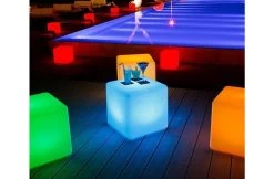 Poolstyle Lichtgevende Kubustafel - RGB LED -Zwembadbenodigdheden Korting poolstyle lichtgevende kubustafel rgb led 4