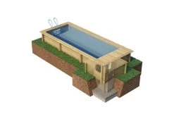 Proswell Houten Zwembaden Houten Urban Stadszwembad 6.00 X 2.50 X 1.33 Met Automatisch Rolluik -Zwembadbenodigdheden Korting proswell houten zwembaden houten urban stadszwemba 11