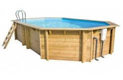 Proswell Houten Zwembaden Tropic Houten Zwembad Octo+ 5.10 4.95 X 3.45 X 1.20 Meter